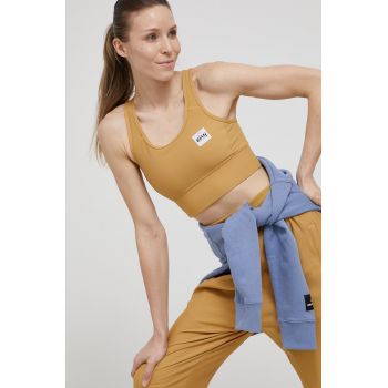 Eivy sutien sport culoarea galben, neted