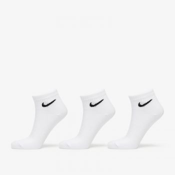 Nike Everyday Lightweight Ankle Socks 3-Pack White ieftin