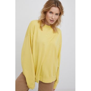 Billabong bluza femei, culoarea galben, neted