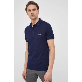 Lacoste polo de bumbac culoarea bleumarin, uni PH4012-001