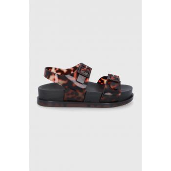 Melissa sandale femei, culoarea maro, cu platforma Melissa sandale femei, culoarea maro, cu platforma
