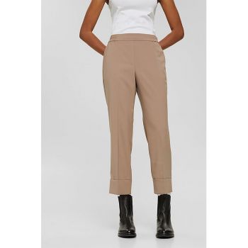 Pantaloni cu pensa si talie elastica