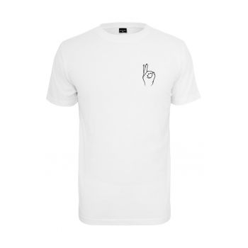 Tricou de bumbac cu decolteu la baza gatului