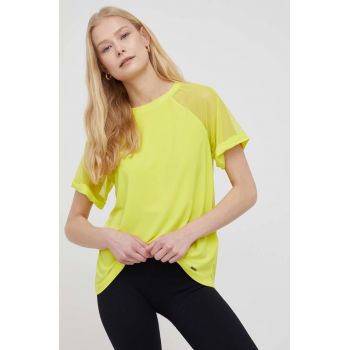 Dkny bluza femei, culoarea galben, neted de firma originala