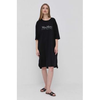 Max Mara Leisure rochie culoarea negru, mini, oversize