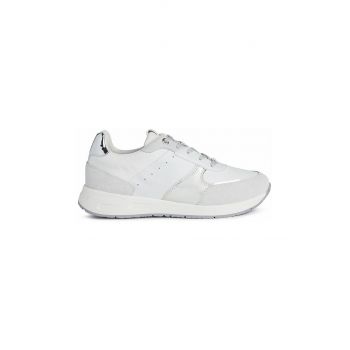 Geox pantofi culoarea alb, cu platforma