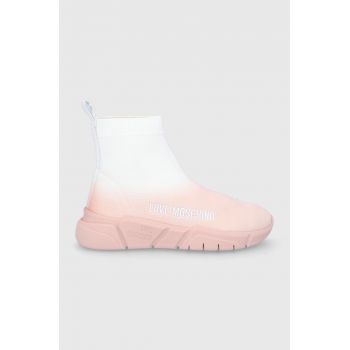 Love Moschino pantofi culoarea roz