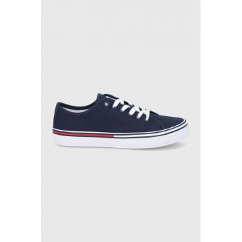 Tommy Jeans tenisi femei, culoarea albastru marin