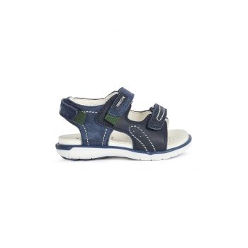 Geox sandale din piele pentru copii culoarea albastru marin de firma originale