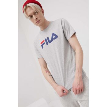 Fila tricou din bumbac culoarea gri, cu imprimeu