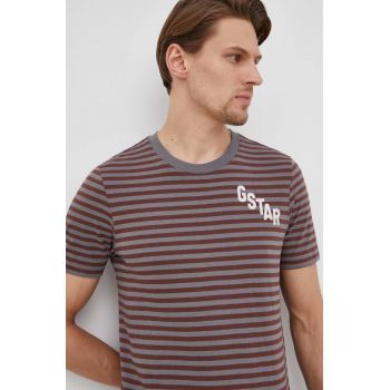 G-Star Raw tricou din bumbac culoarea gri, modelator