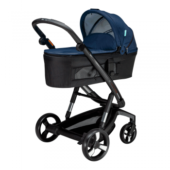 Carucior Bebumi Space 2 in 1 Navy cadru negru de firma original