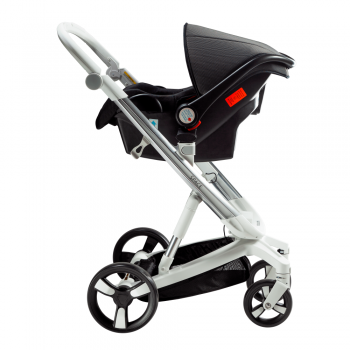 Carucior Bebumi Space 3 in 1 Gray Light cadru silver