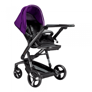 Carucior Bebumi Space Eco 2 in 1 Purple cadru negru de firma original