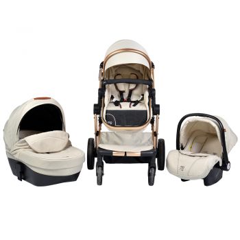 Carucior modular 3 in 1 Moni Polly Beige ieftin