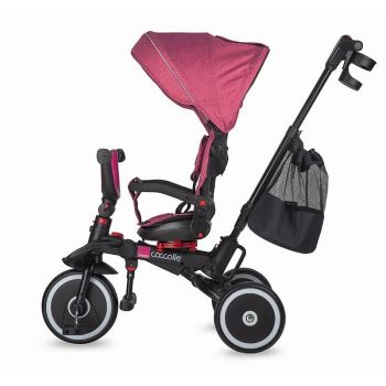 Tricicleta multifunctionala pliabila Coccolle Vispo Magenta ieftina