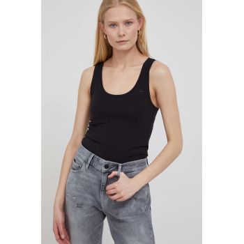 G-Star Raw top femei, culoarea negru