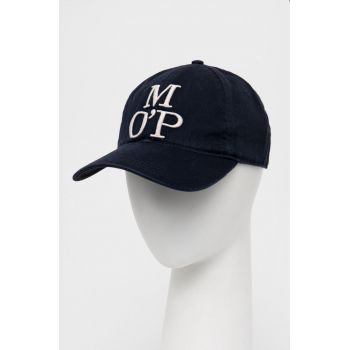 Marc O'Polo șapcă culoarea albastru marin, cu imprimeu