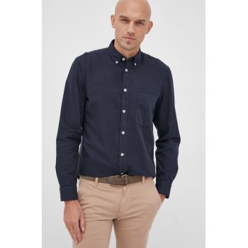 Marc O'Polo camasa barbati, culoarea albastru marin, cu guler button-down, regular