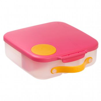 Caserola compartimentata Lunchbox b.box roz cu portocaliu ieftina