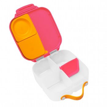 Caserola compartimentata Mini Lunchbox b.box roz cu portocaliu de firma originala