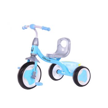 Tricicleta pentru copii KikkaBoo cu cosulet depozitare Paddi Albastru la reducere