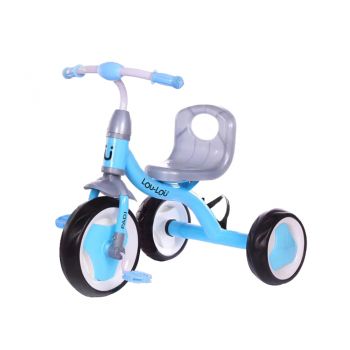 Tricicleta pentru copii KikkaBoo cu suport sticluta apa Paddi Albastru de firma originala