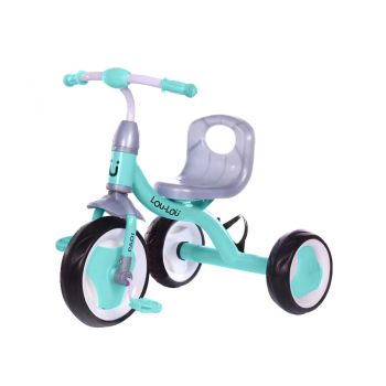 Tricicleta pentru copii KikkaBoo cu suport sticluta apa Paddi Verde ieftina