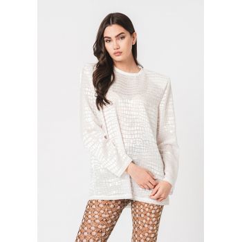Bluza lejera cu umeri dublati