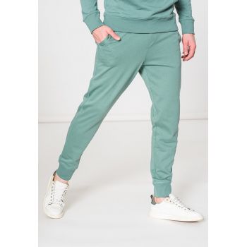 Pantaloni sport slim fit de bumbac