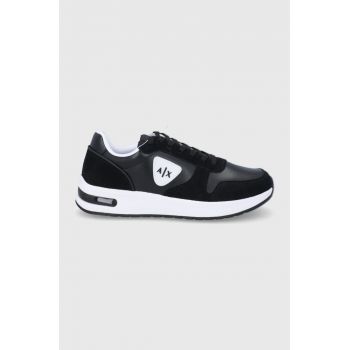 Armani Exchange pantofi culoarea negru