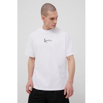 Karl Kani tricou din bumbac culoarea alb, cu imprimeu KKMQ12002WHT-white