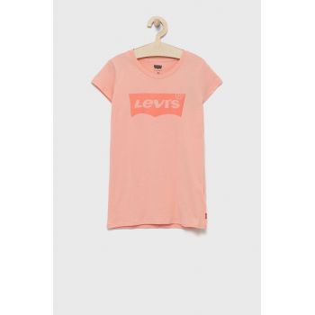 Levi's tricou de bumbac pentru copii culoarea roz ieftin