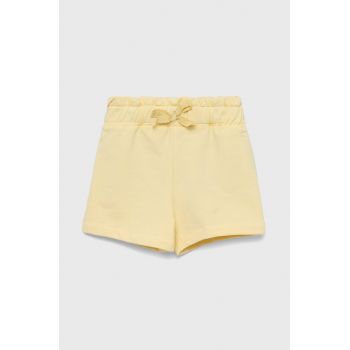 Name it pantaloni scurti copii culoarea galben, neted