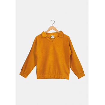Bluza din reiat cu maneci cazute
