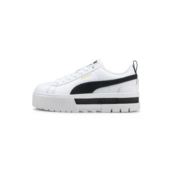 Pantofi sport flatform din piele si piele ecologica Mayze