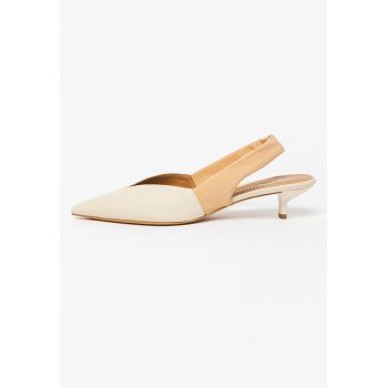 Pantofi slingback cu toc kitten Pantofi slingback cu toc kitten