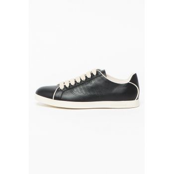 Pantofi sport din piele cu logo laser-cut