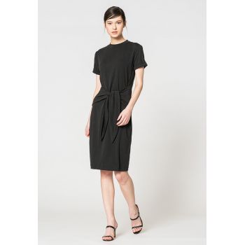 Rochie midi din amestec de modal cu cordan de firma originala