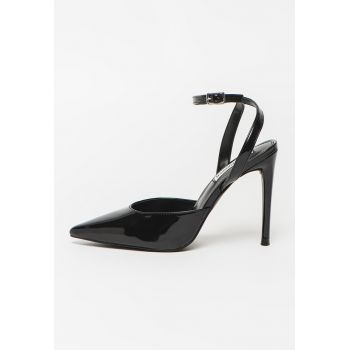 Pantofi de piele ecologica cu toc inalt Aced Pantofi de piele ecologica cu toc inalt Aced