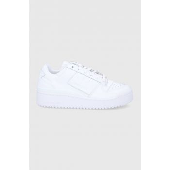 adidas Originals ghete de piele Forum Bold FY9042 culoarea alb FY9042 de firma originali