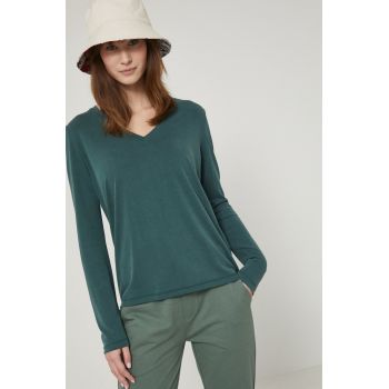 Medicine longsleeve femei, culoarea verde