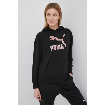 Puma bluza 534698 culoarea negru, cu imprimeu