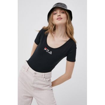 Fila tricou femei, culoarea negru ieftin