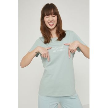 Medicine tricou femei, culoarea turcoaz