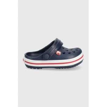 Crocs slapi copii culoarea albastru marin ieftini