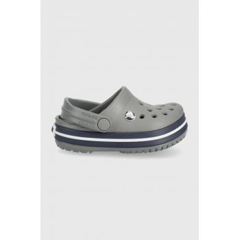 Crocs slapi copii culoarea gri ieftini