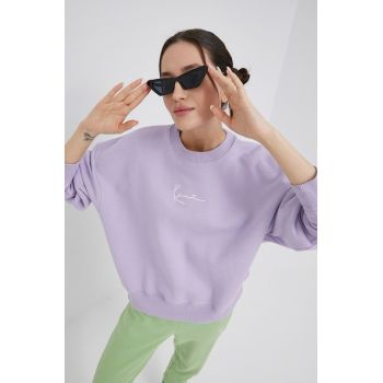 Karl Kani bluza femei, culoarea violet, cu imprimeu