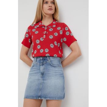 Pepe Jeans fusta jeans Rachel Skirt mini, drept