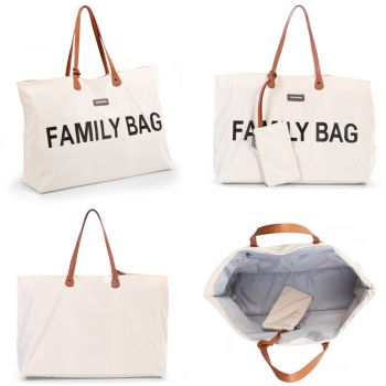 Geanta Childhome Family Bag alb de firma original